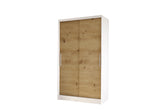 Šatníková skriňa COSTA 1, 96,8x200x58,1, biela/dub artisan -  - 0