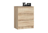 Komoda K60 3SZ, 60,4x77x40, dub sonoma -  - 0