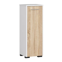 Kúpeľňová skrinka FIN S30 1D, 30x82x30, biela/dub sonoma -  - 0
