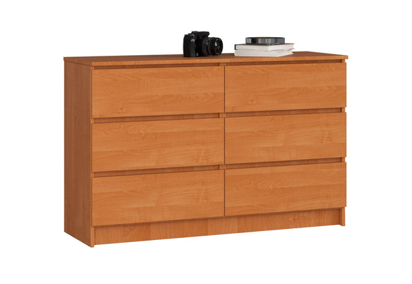Komoda K120 6SZ, 120,4x77x40, jelša -  - 0