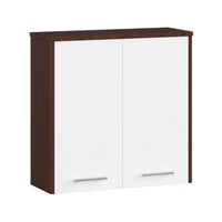 Kúpeľňová skrinka FIN W60 2D, 60x60x22,5, wenge/biela -  - 0