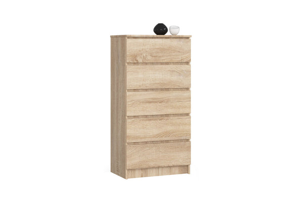Komoda K60 5SZ 2, 60x121x40, dub sonoma -  - 0