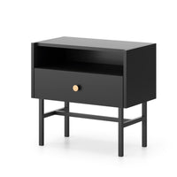 Nočný stolík DIVA, 54,8x52x39, čierna -  - 0