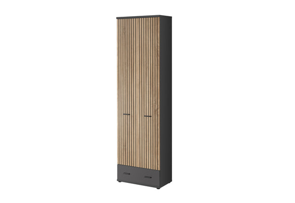 Skriňa MARCO, 60x203x32, antracit/dub artisan -  - 0