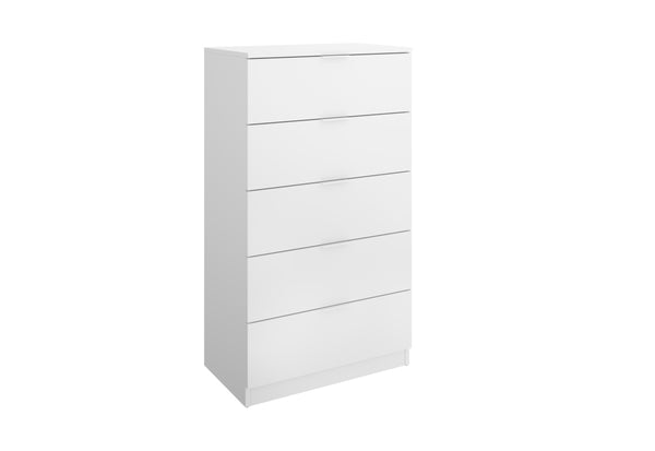 Vysoká komoda LAGO, 60,2x109,7x39, biela -  - 0