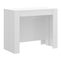 Rozkladací jedálenský stôl KIONA, 90x77x54-239, biela lesk -  - 0