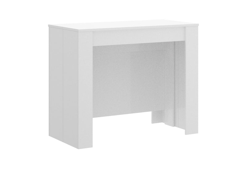 Rozkladací jedálenský stôl KIONA, 90x77x54-239, biela lesk -  - 0