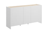 Komoda KLOE, 138x76x42, biela/prírodná -  - 0