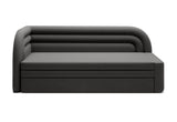 Rozkladacia pohovka FABILLO, 80x223x86, sivá, ľavá -  - 0