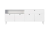 Komoda DULLUM, 200x75x40, biela -  - 0