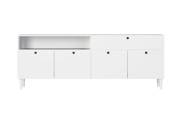 Komoda DULLUM, 200x75x40, biela -  - 0