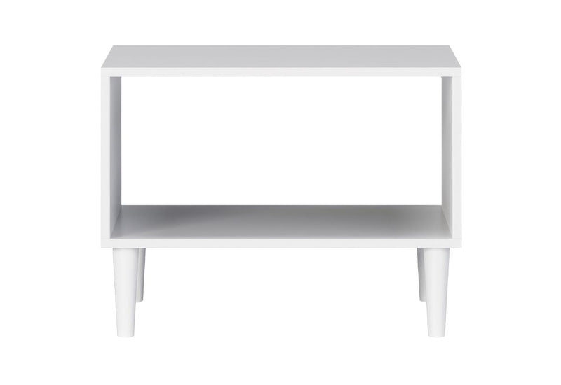 Konferenčný stolík DULLUM, 60x45x60, biely -  - 0
