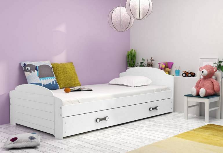 Detská posteľ LILI P1 + úložný priestor + matrac + rošt ZADARMO