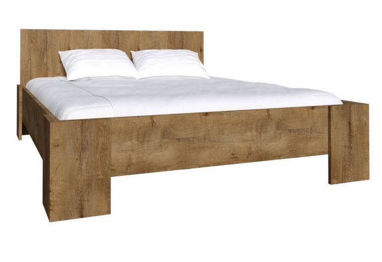 Manželská posteľ MONTANA L-1 + matrac + rošt 160x200 cm