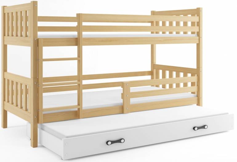Detská poschodová posteľ CARINO 3 + matrac + rošt ZADARMO
