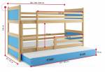 Detská poschodová posteľ RICO 3 COLOR+ matrac + rošt ZADARMO