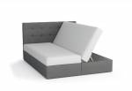 Čalúnená posteľ DELILAH 1 + úložný priestor + matrac