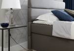 Čalúnená posteľ AMADEO + úložný priestor + topper