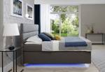Čalúnená posteľ AMADEO + úložný priestor + topper