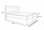 Čalúnená posteľ BASIC + úložný priestor + topper