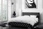 Čaluněná posteľ FARO + úložný priestor + rošt