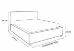 Čalúnená posteľ MONACO + úložný priestor + rošt