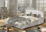 Čalúnená manželská posteľ GRAND + úložný priestor + rošt