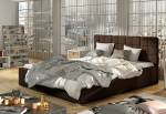 Čalúnená manželská posteľ GRAND + úložný priestor + rošt