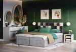 Čalúnená posteľ boxspring LEMON + úložný priestor + matrac + rošt