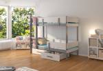 Detská poschodová posteľ ETIONA + matrac