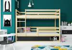 Detská poschodová posteľ  ERYK 1 + úložný priestor + matrac + rošt ZADARMO