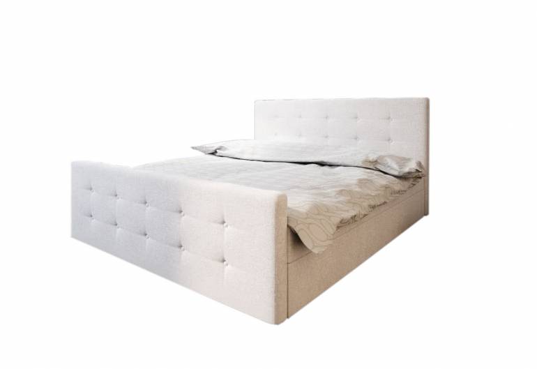 Čalúnená posteľ VASILISA 1 + úložný priestor + matrac + rošt