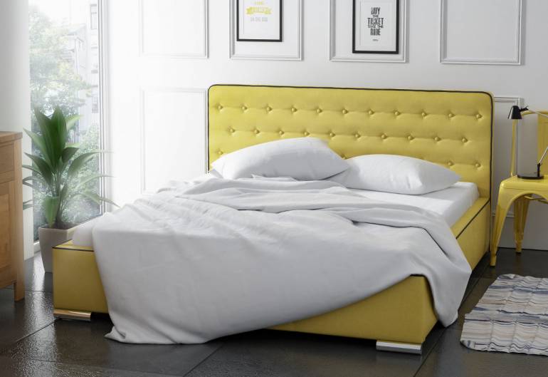 Čalúnená posteľ OSLO + úložný priestor + rošt