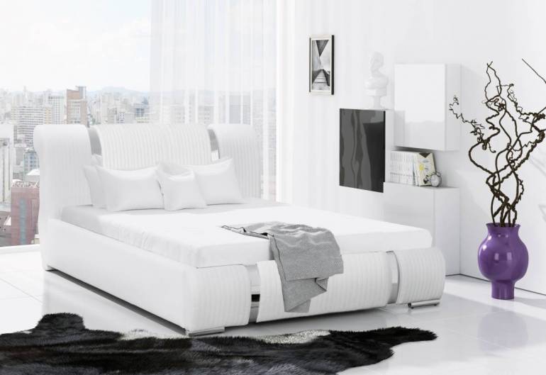 Čalúnená posteľ VICTORIA + úložný priestor + rošt